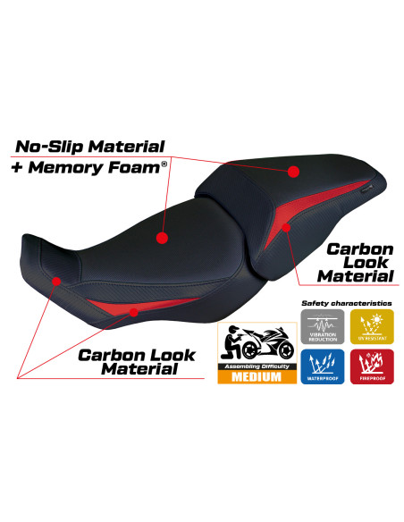 Seat cover compatible - Honda CB 300  2018-2025 - mod Kobe Comfort System
