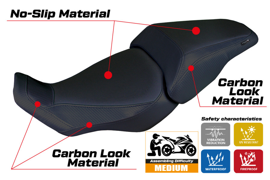 Housse de selle compatible - Honda CB 300  2018-2026 - mod Kobe