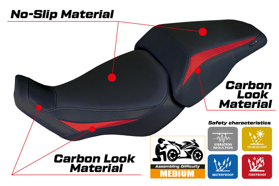 Funda de asiento compatible - Honda CB 300 2018-2026 - mod Kobe