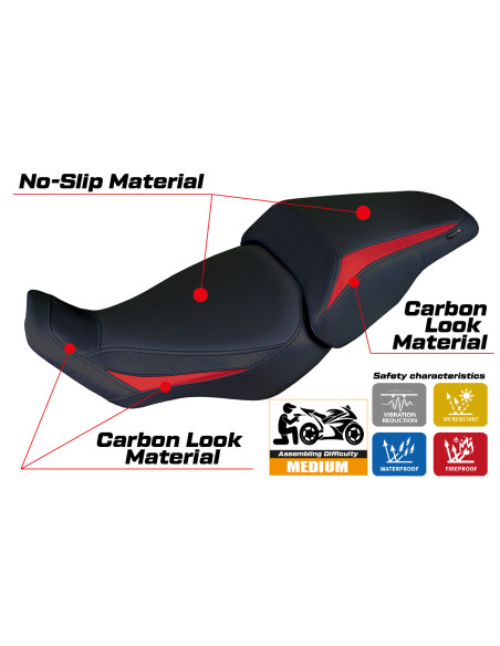 Housse de selle compatible - Honda CB 300  2018-2025 - mod Kobe