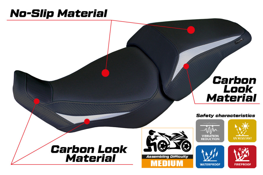 Sitzbezug kompatibel - Honda CB 300  2018-2026 - mod Kobe