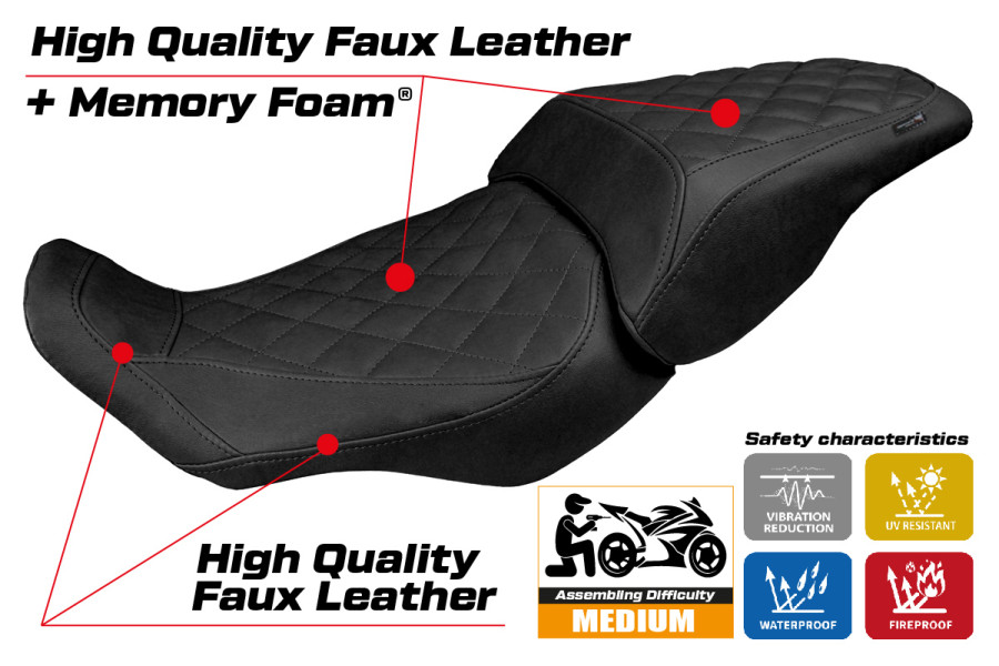 Seat cover compatible - Honda CB 300  2018-2026 - mod Sapporo Comfort System
