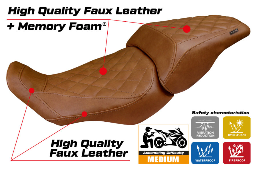 Housse de selle compatible - Honda CB 300  2018-2026 - mod Sapporo Comfort System