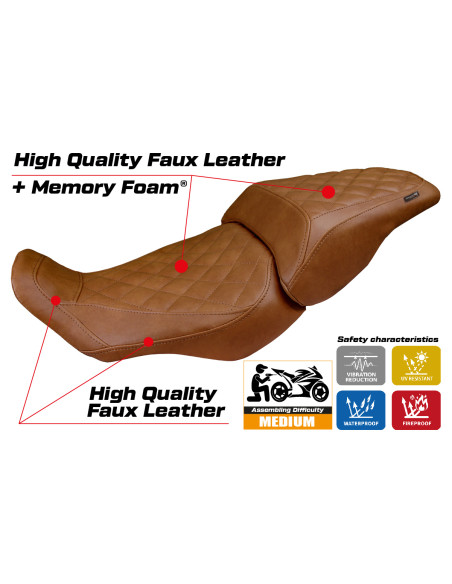 Seat cover compatible - Honda CB 300  2018-2025 - mod Sapporo Comfort System