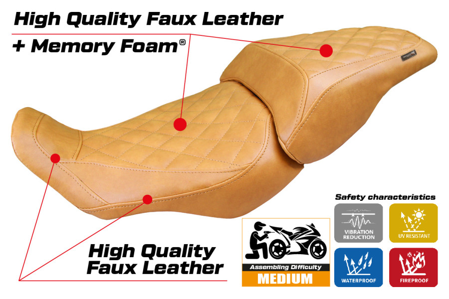 Housse de selle compatible - Honda CB 300  2018-2026 - mod Sapporo Comfort System