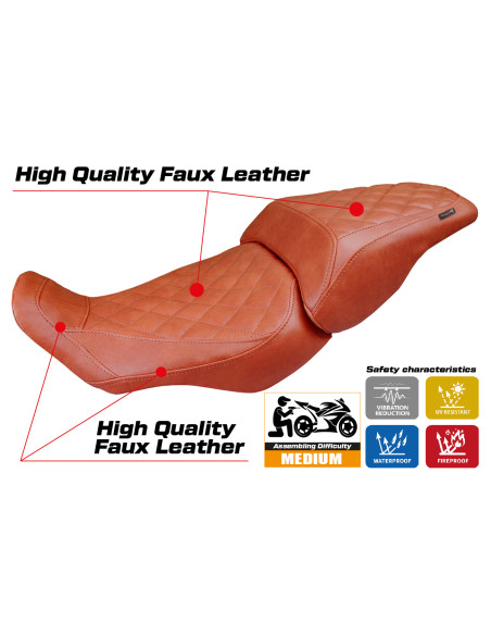 Funda de asiento compatible - Honda CB 300  2018-2025 - mod Sapporo