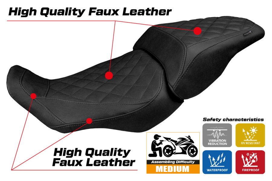 Seat cover compatible - Honda CB 300 2018-2026 - mod Sapporo