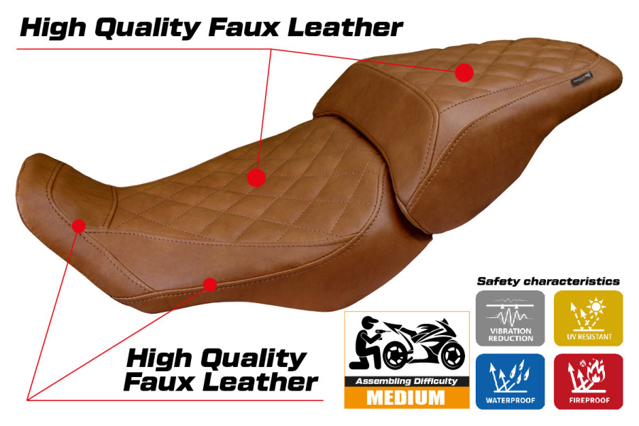 Seat cover compatible - Honda CB 300 2018-2026 - mod Sapporo