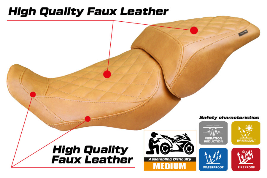 Seat cover compatible - Honda CB 300 2018-2026 - mod Sapporo