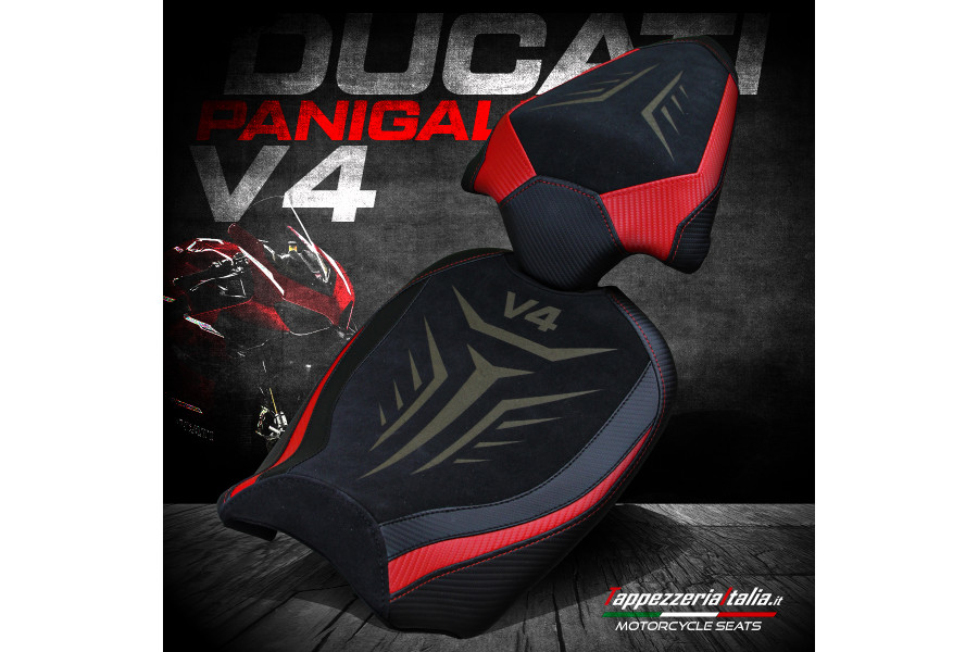 Rivestimento sella compatibile - Ducati Panigale V4 2018 - 2024 - mod Special Edition Velvet