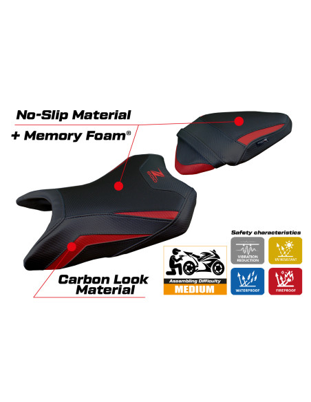 Seat cover compatible - Kawasaki Z 500  2024-2025 - mod Namur Comfort System