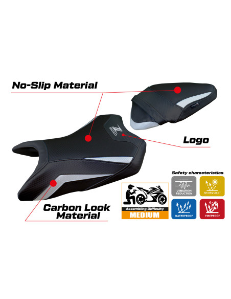 Seat cover compatible - Kawasaki Z 500  2024-2025 - mod Namur