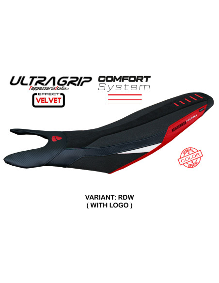 Sitzbezug kompatibel - Ducati Hypermotard 698 Mono 2024-2025 - Mod Cairoli special Velvet Ultragrip Comfort System