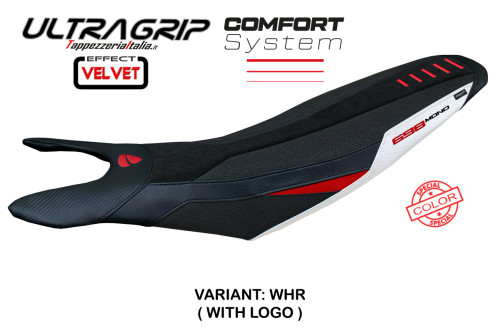 Seat cover compatible - Ducati Hypermotard 698 Mono 2024-2025 - Mod Cairoli special Velvet Ultragrip Comfort System 2