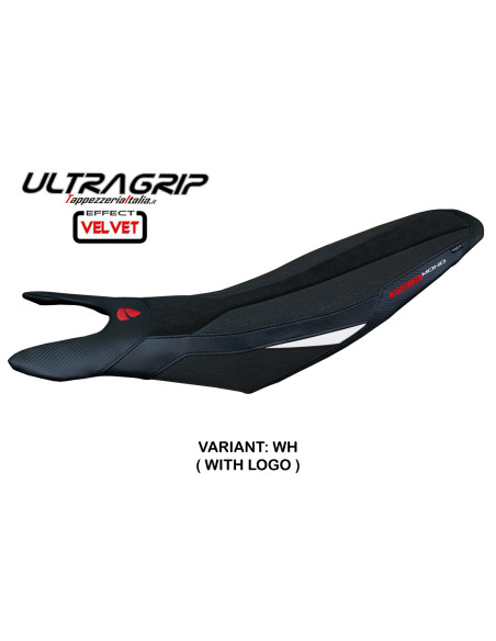 Seat cover compatible - Ducati Hypermotard 698 Mono  2024-2025 - mod Cairoli Velvet Ultragrip