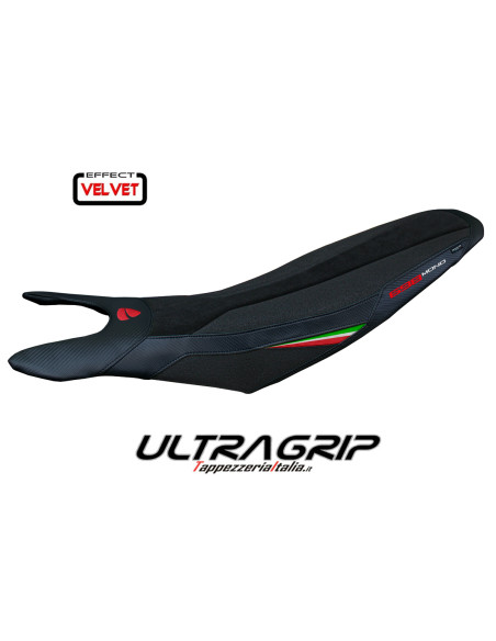 Housse de selle compatible - Ducati Hypermotard 698 Mono  2024-2025 - mod Cairoli Velvet Ultragrip