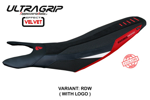 Housse de selle compatible - Ducati Hypermotard 698 Mono  2024-2025 - mod Cairoli Special Color Velvet Ultragrip 2