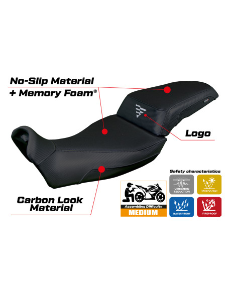 Funda de asiento compatible - Voge Valico 525 DS - DSX 2023-2025 - mod Xabia Comfort System