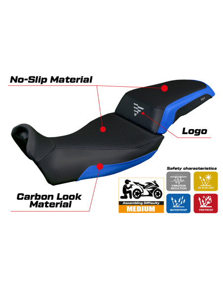 Housse de selle compatible - Voge Valico 525 DS - DSX 2023-2025 - mod Xabia