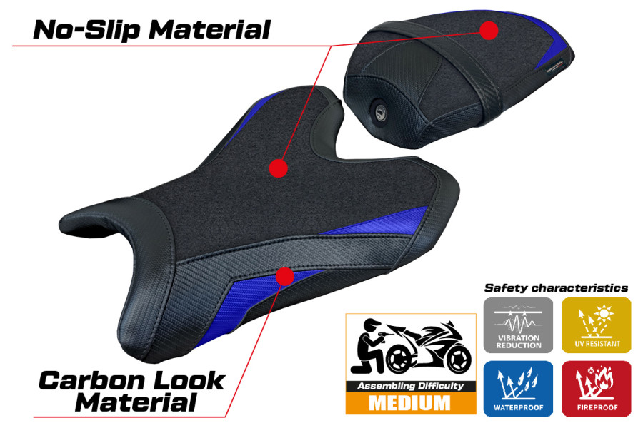 Sitzbezug kompatibel - Yamaha R125 2023-2026 - mod Lier Ultragrip