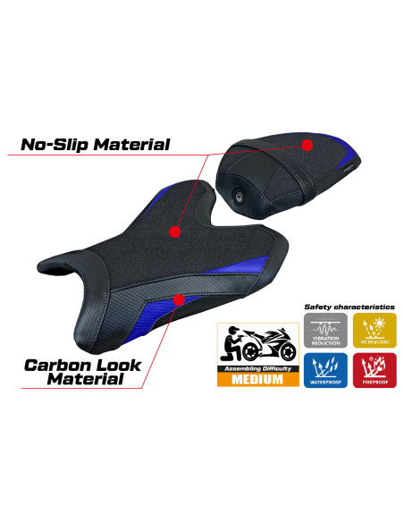 Funda de asiento compatible - Yamaha R125 2023 - 2025 - mod Lier Ultragrip
