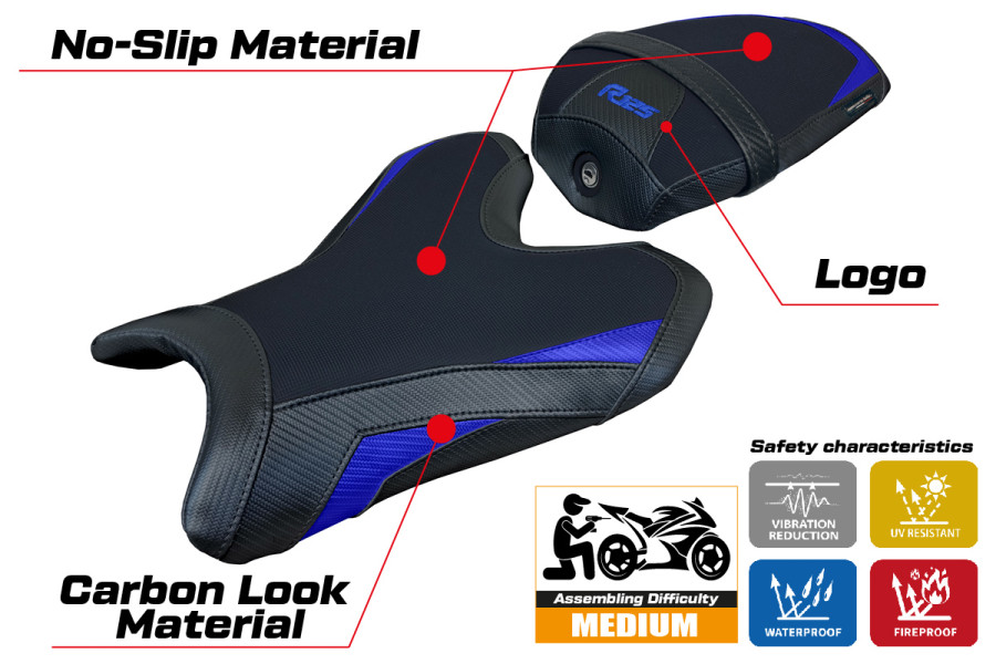 Housse de selle compatible - Yamaha R125 2023-2026 - mod Lier