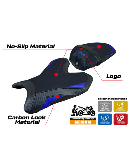 Seat cover compatible - Yamaha R125 2023 - 2025 - mod Lier