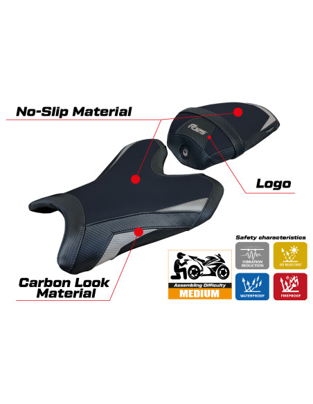 Housse de selle compatible - Yamaha R125 2023 - 2025 - mod Lier