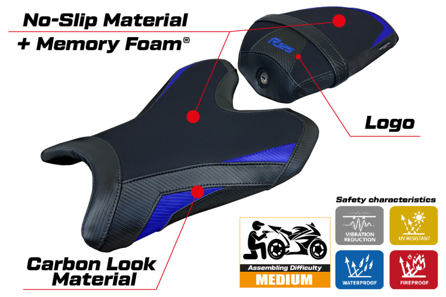 Sitzbezug kompatibel - Yamaha R125 2023-2026 - mod Lier Comfort System