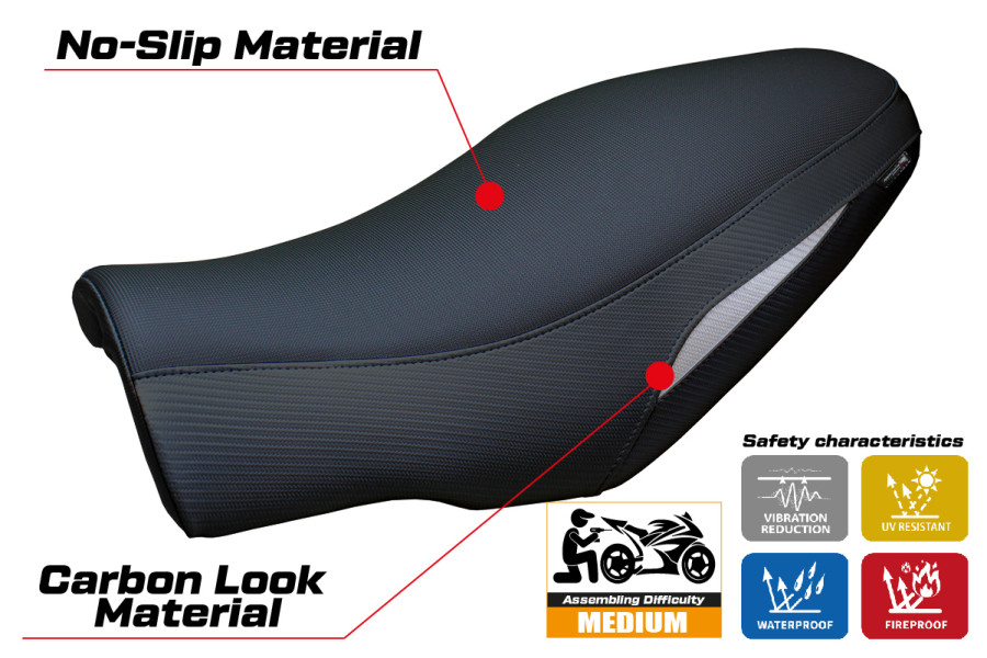 Rivestimento sella compatibile - Moto Morini Seiemmezzo 2022-2026 - mod Alanya