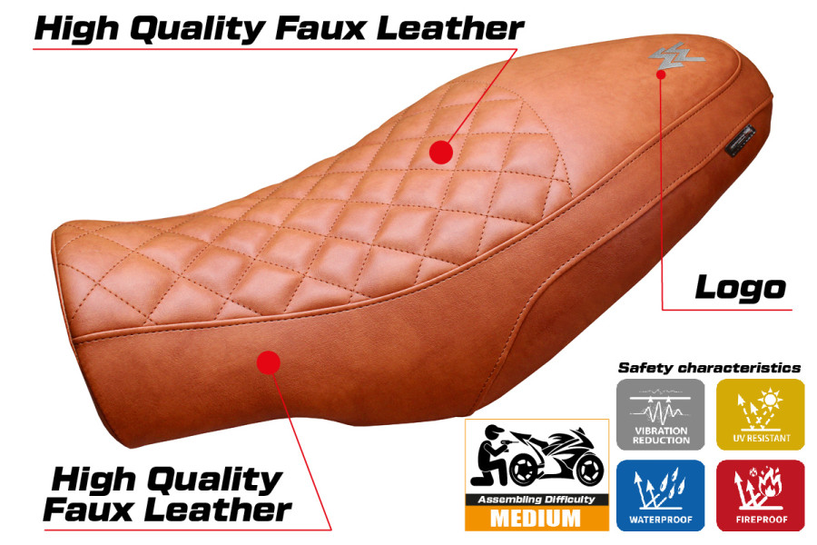 Housse de selle compatible - Moto Morini Seiemmezzo 2022-2026 - mod Alanya