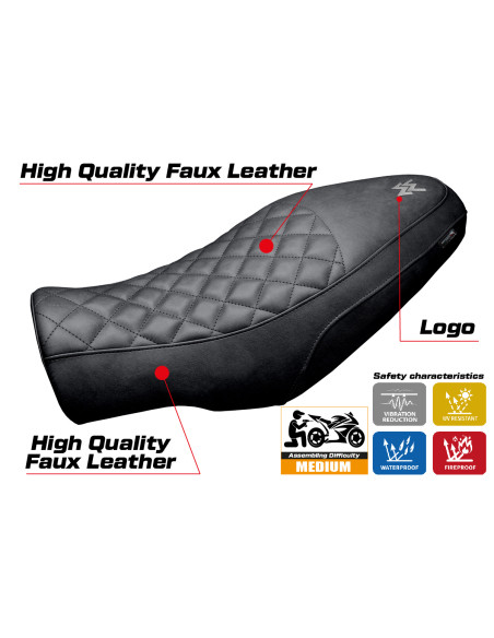 Housse de selle compatible - Moto Morini Seiemmezzo 2022-2025 - mod Alanya