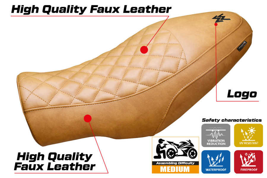 Housse de selle compatible - Moto Morini Seiemmezzo 2022-2026 - mod Alanya