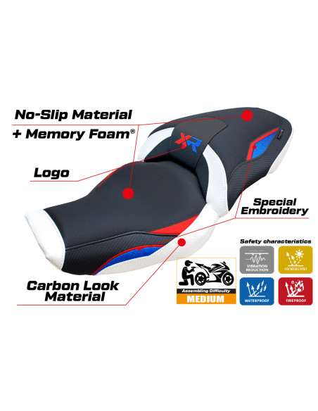 Rivestimento sella compatibile - BMW S 1000 XR  2024-2025 - mod Linz Comfort System