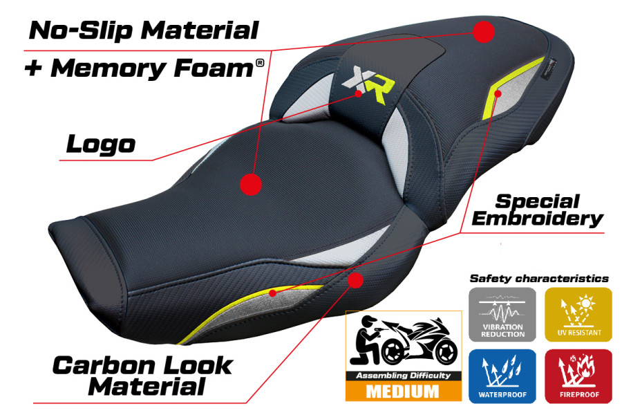 Sitzbezug kompatibel - BMW S 1000 XR  2024-2026 - mod Linz Comfort System