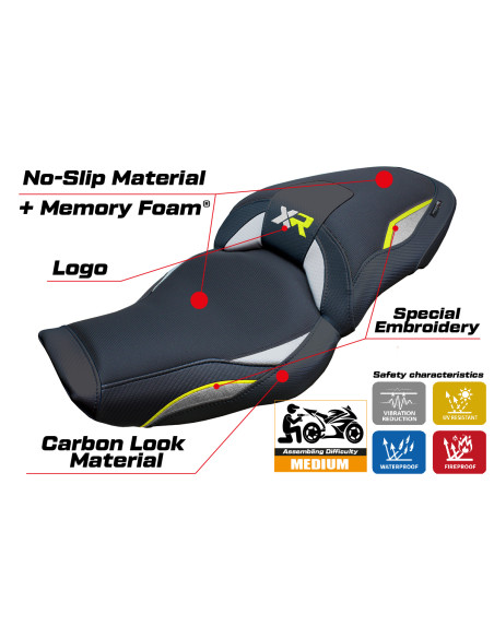 Rivestimento sella compatibile - BMW S 1000 XR  2024-2025 - mod Linz Comfort System