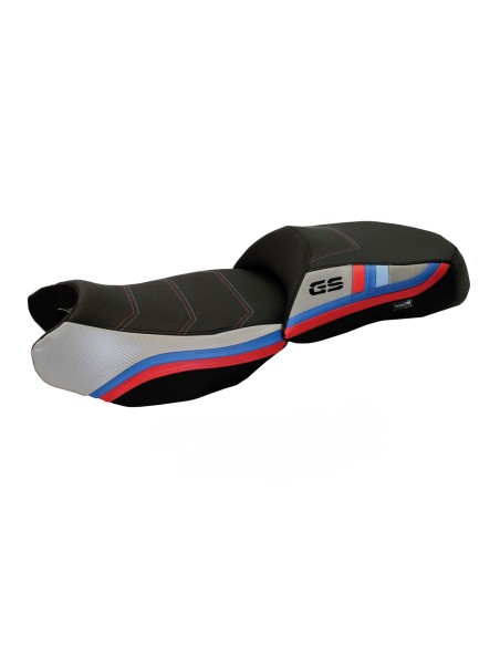Funda de asiento compatible con BMW R 1200 GS (13-18) Modelo exclusivo de aniversario