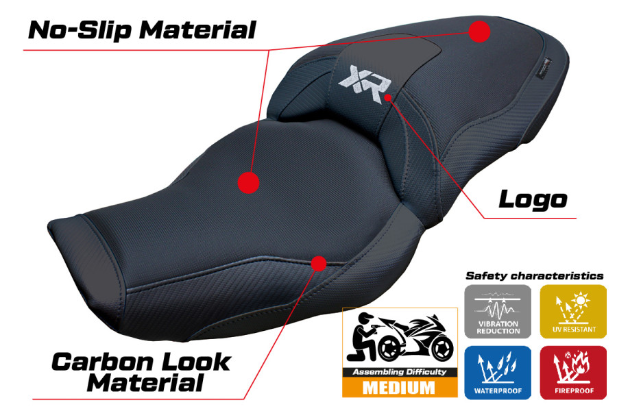 Housse de selle compatible - BMW S 1000 XR  2024-2026 - mod Linz