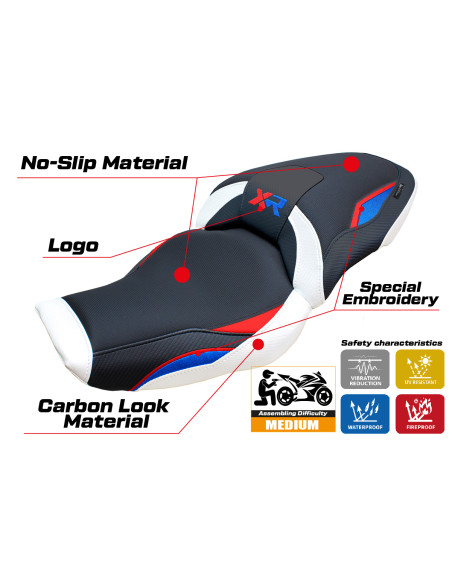 Housse de selle compatible - BMW S 1000 XR  2024-2025 - mod Linz