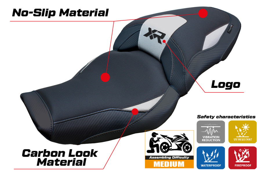 Housse de selle compatible - BMW S 1000 XR  2024-2026 - mod Linz