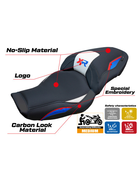 Housse de selle compatible - BMW S 1000 XR  2024-2025 - mod Linz