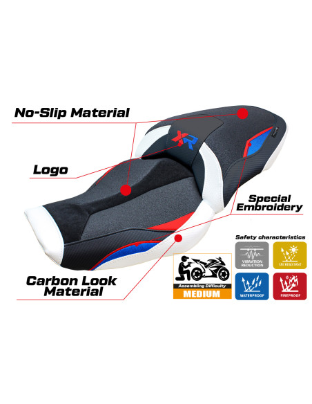 Seat cover compatible - BMW S 1000 XR  2024-2025 - mod Linz Ultragrip