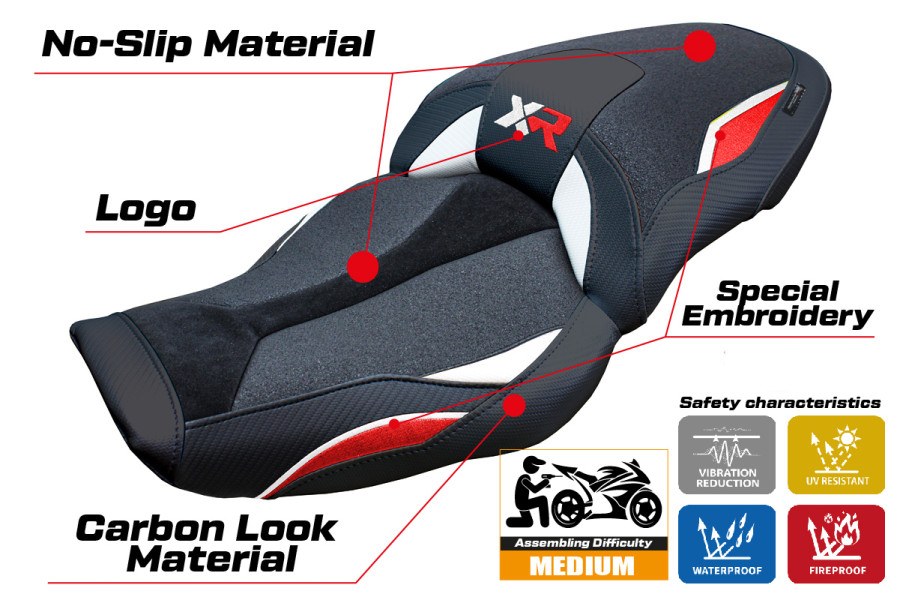 Sitzbezug kompatibel - BMW S 1000 XR 2024-2026 - mod Linz Ultragrip