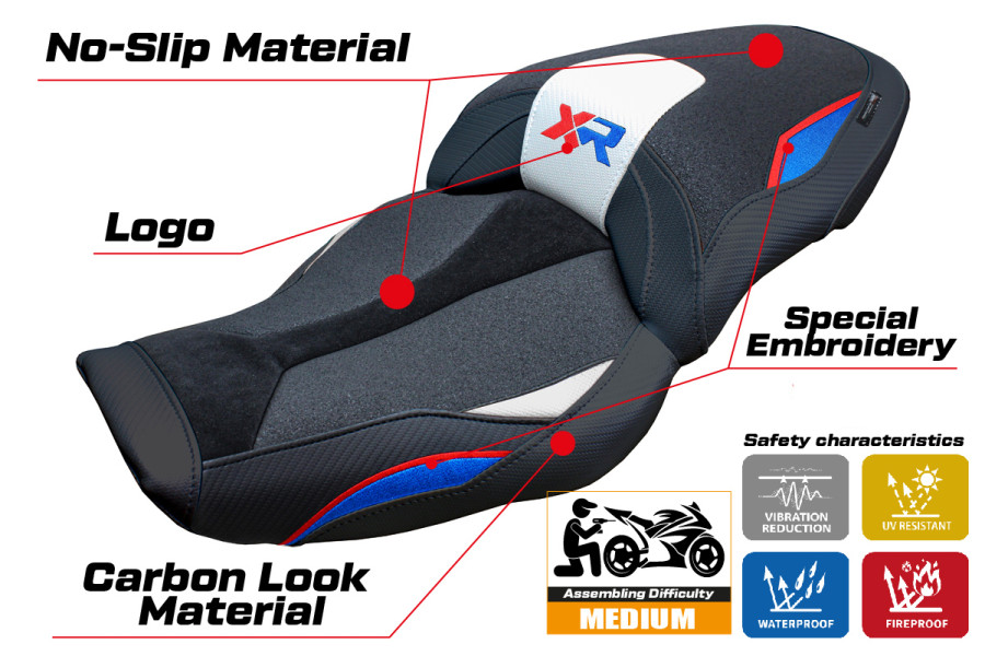Sitzbezug kompatibel - BMW S 1000 XR 2024-2026 - mod Linz Ultragrip