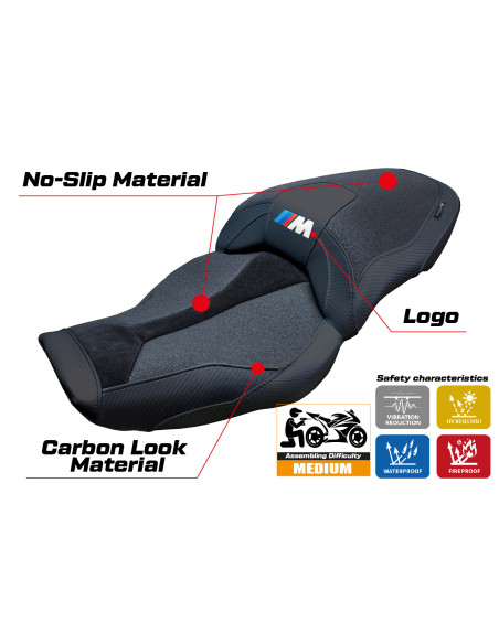 Sitzbezug kompatibel - BMW M 1000 XR  2024-2025 - mod Graz Ultragrip