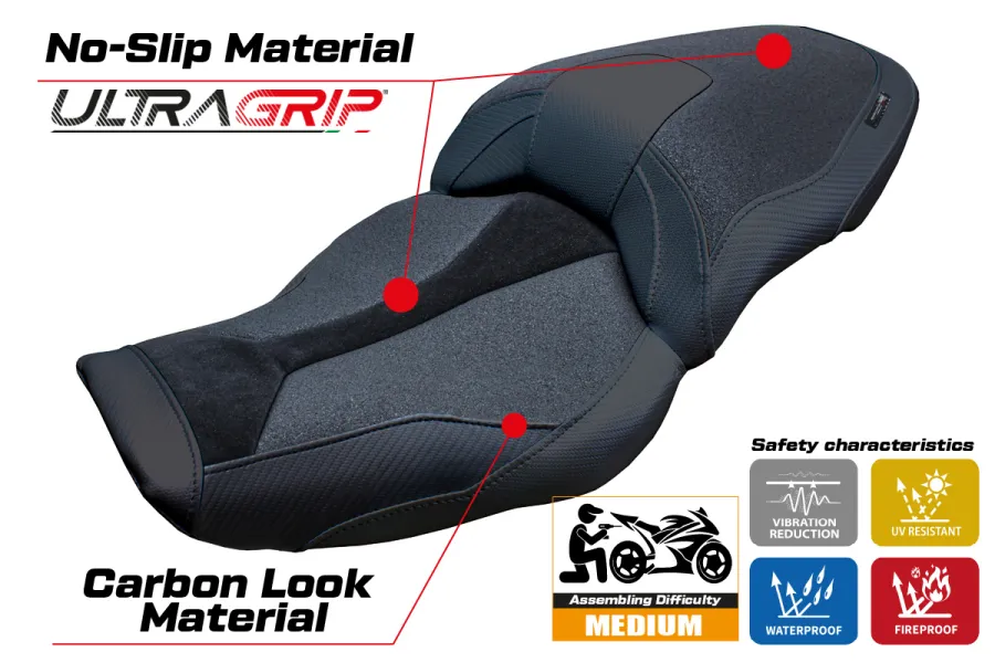 Seat cover compatible - BMW M 1000 XR  2024-2026 - mod Graz Ultragrip
