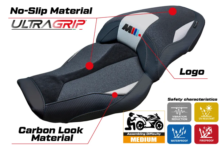 Sitzbezug kompatibel - BMW M 1000 XR  2024-2026 - mod Graz Ultragrip