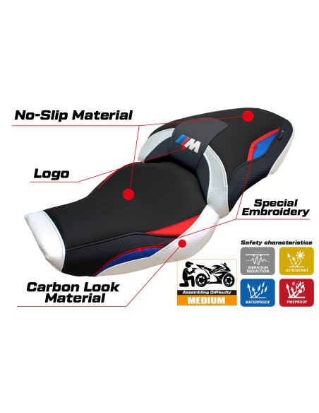 Housse de selle compatible - BMW M 1000 XR  2024-2025 - mod Graz