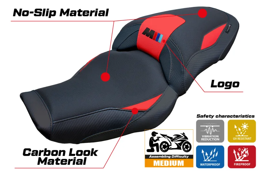 Housse de selle compatible - BMW M 1000 XR  2024-2026 - mod Graz