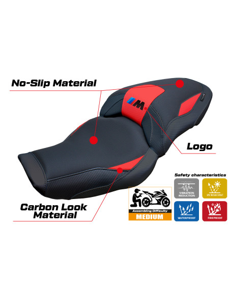 Seat cover compatible - BMW M 1000 XR  2024-2025 - mod Graz